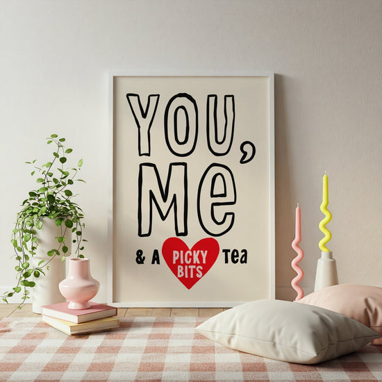 You, Me, Picky Bits Tea Print