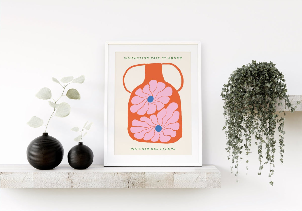 Abstract Flower Power Art 0.6 Poster