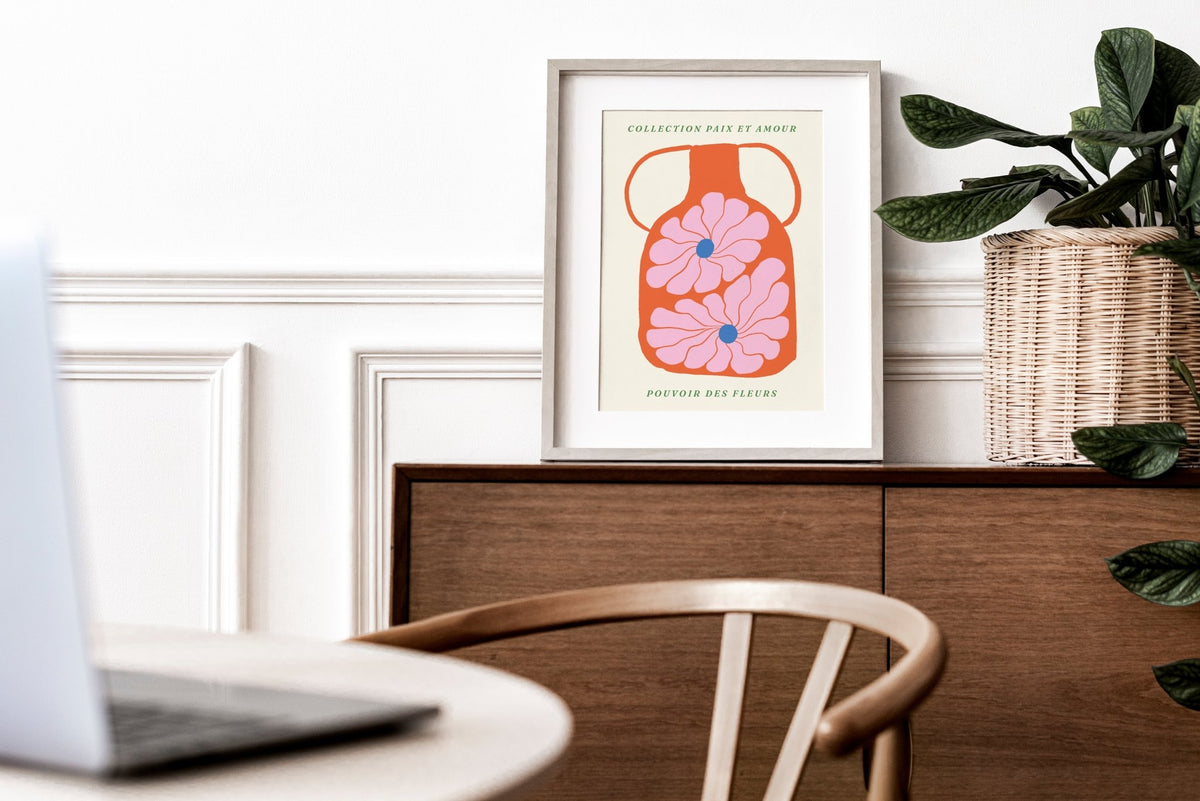 Abstract Flower Power Art 0.6 Print