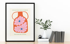 Abstract Flower Power Art 0.6 Wall Print
