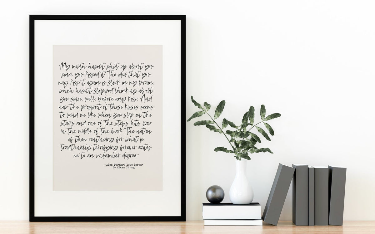 Alex Turner Love Letter Picture