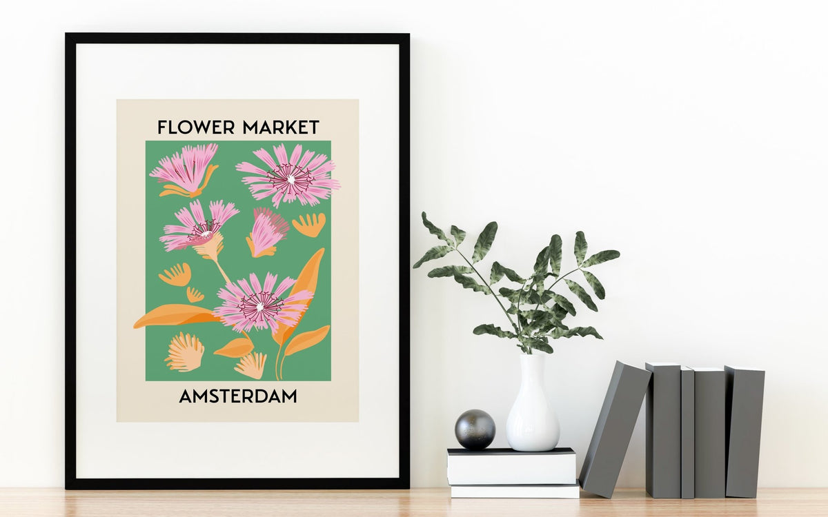 Amsterdam Flower Market Art