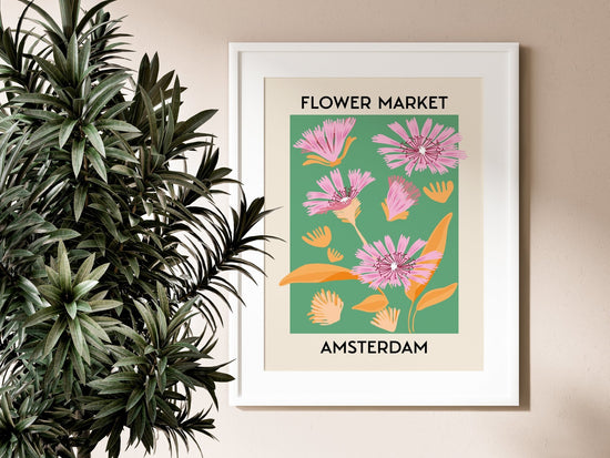 Amsterdam Flower Market Print
