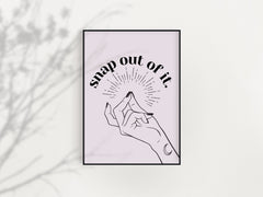 Arctic Monkeys Inspired Poster - Snap Out of It