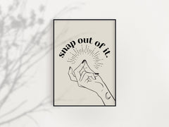 Arctic Monkeys Inspired Wall Art - Snap Out of It