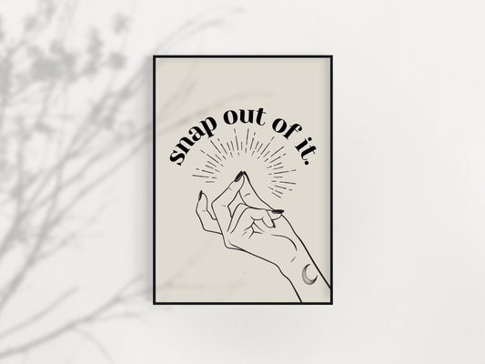 Arctic Monkeys Inspired Wall Art - Snap Out of It