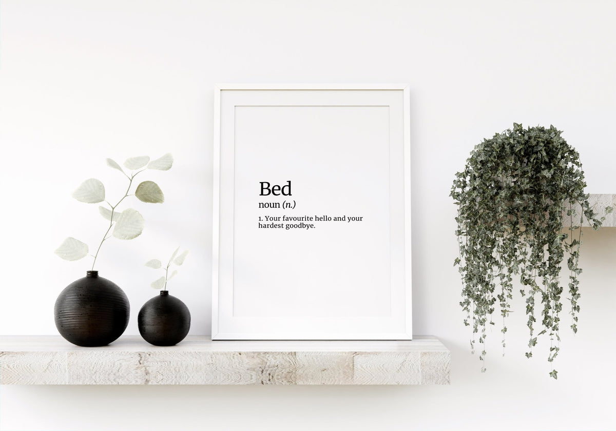 Bed Definition Bedroom Quote