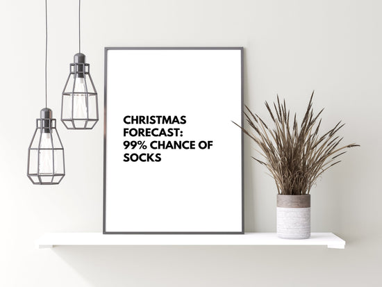 Christmas Forecast Holiday Poster
