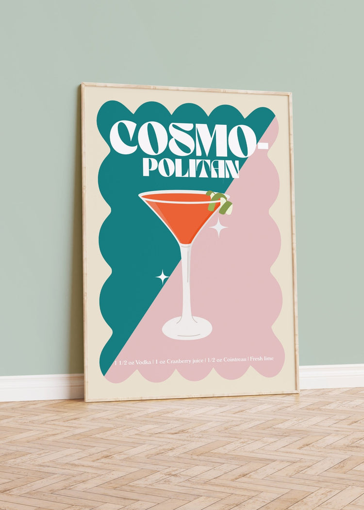 Cosmopolitan Cocktail Poster