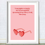Crocodile Rock Inspired Print
