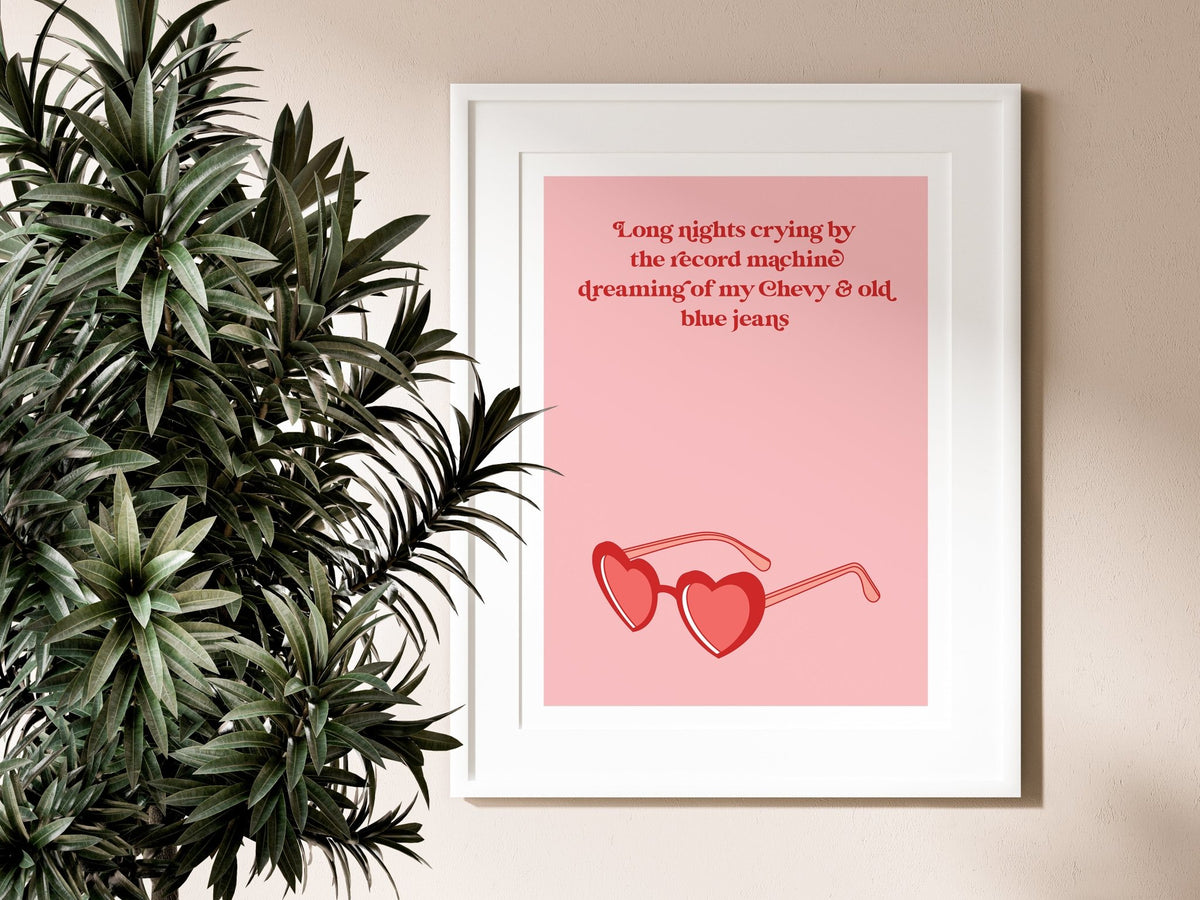 Crocodile Rock Inspired Wall Poster