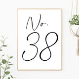 Custom House Number New House Gift Print