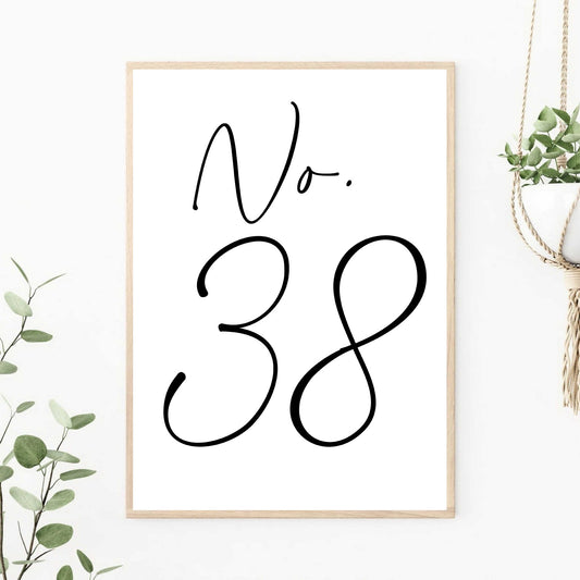 Custom House Number New House Gift Print