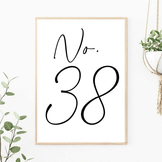 Custom House Number New House Gift Print