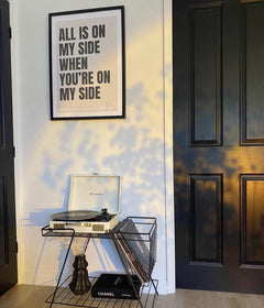 Custom Song Lyrics Wall Print