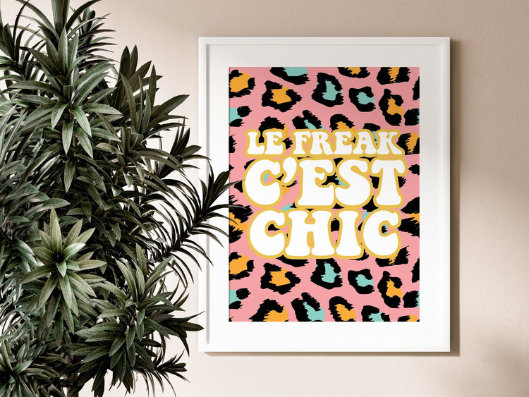 Disco Le Freak Wall Print