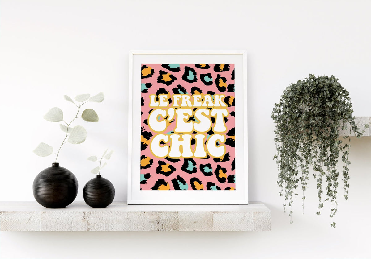 Disco Le Freak Wall Quote 
