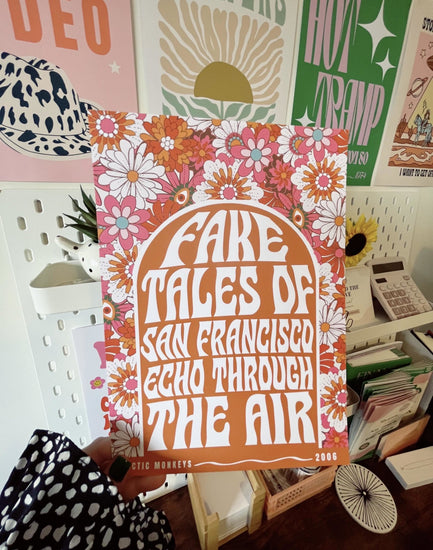Fake Tales of San Fran Arctic Monkeys Inspired Print