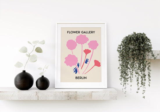 Flower Market Berlin Wall Print