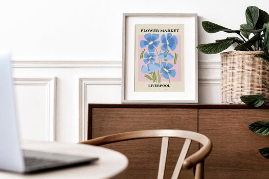Flower Market Liverpool Print Art