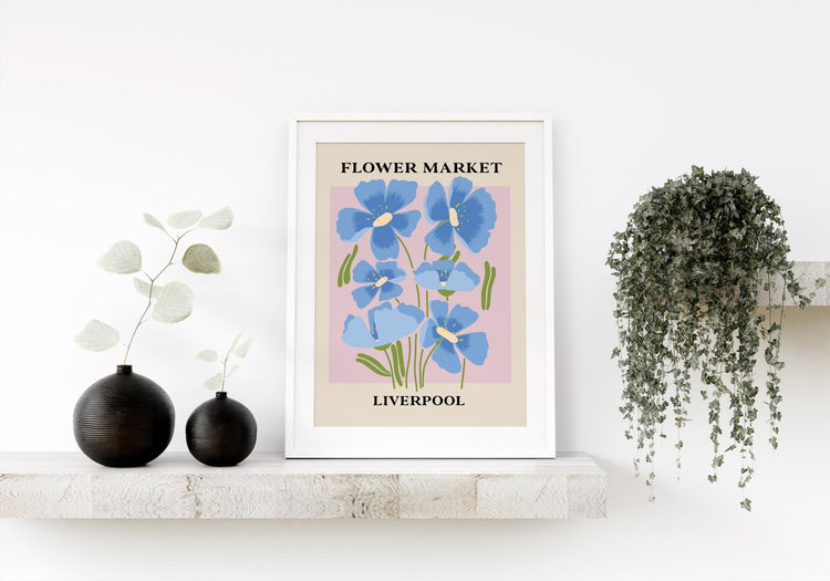 Flower Market Liverpool Wall Art