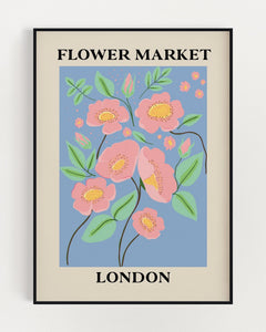 Flower Market London Print 