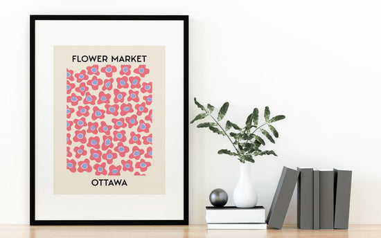 Flower Market Ottawa Wall Poster