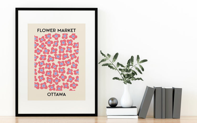 Flower Market Ottawa Wall Poster