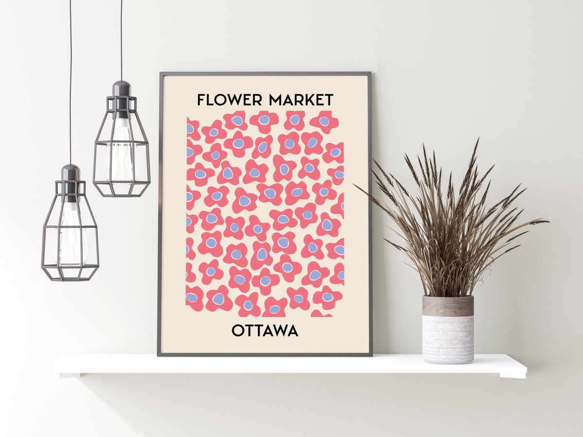 Flower Market Ottawa Wall Print