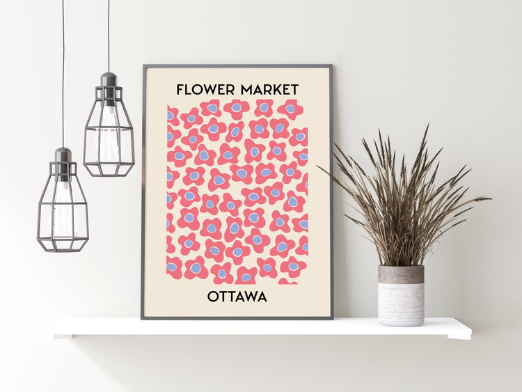 Flower Market Ottawa Wall Print