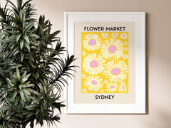 Flower Market Sydney Wall Print