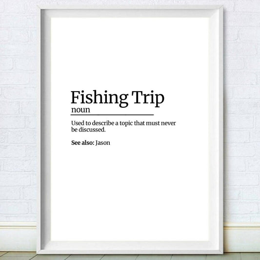 Gavin & Stacey Fishing Trip Definition Print