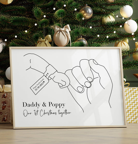 Gift for New Dads Personalised Print