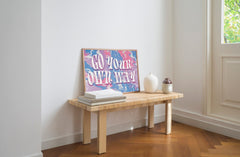 Go Your Own Way Groovy Poster