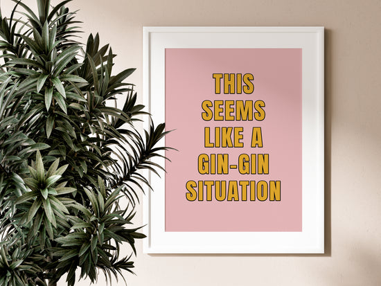 Gin Quote Print