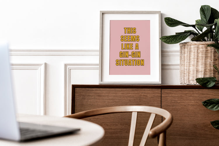 Gin Quote Print