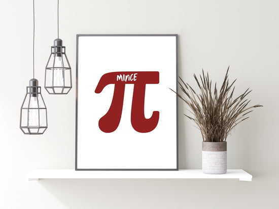 Mince Pie Abstract Christmas Poster