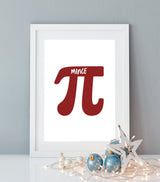Mince Pie Print Abstract Christmas Artwork