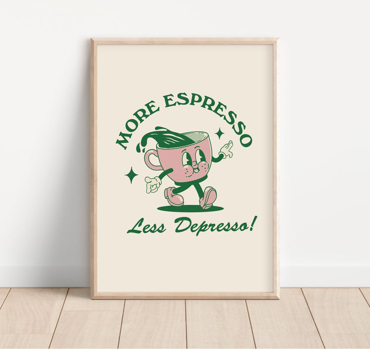 More Espresso Coffee Wall Poster