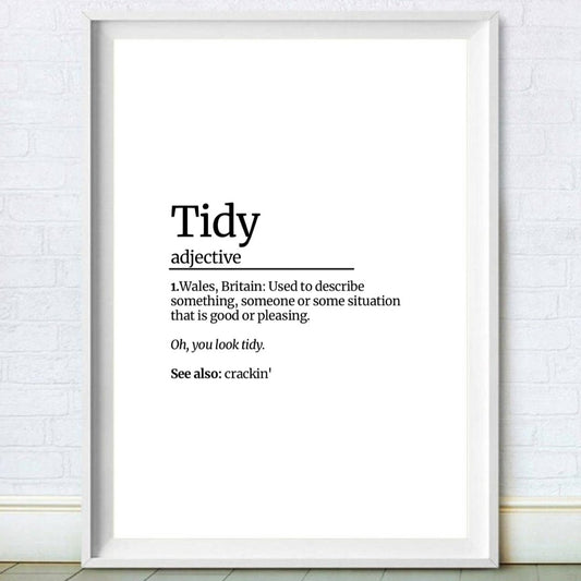 Nessa Tidy Definition Print