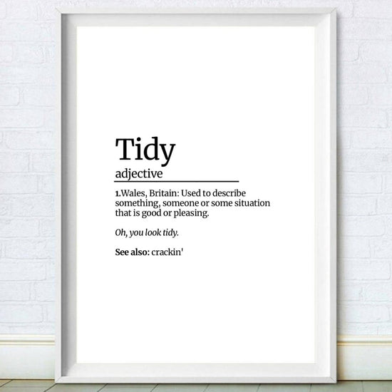 Nessa Tidy Definition Print