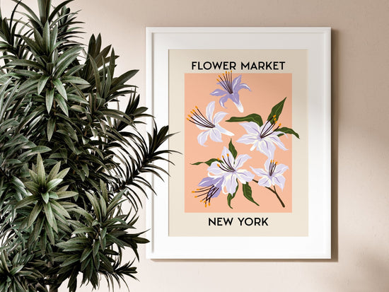 New York Flower Market Art