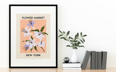 New York Flower Market Print