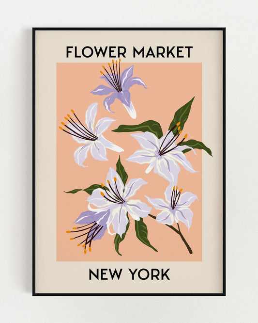 New York Flower Market Wall Art