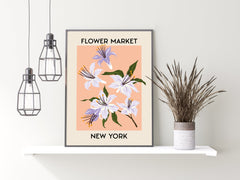 New York Flower Market Wall Poster