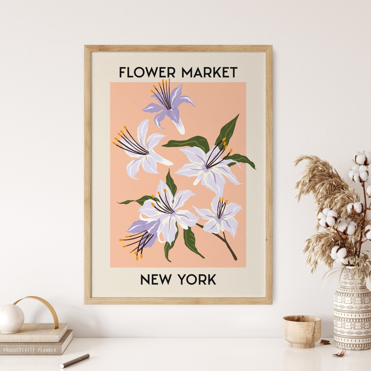 New York Flower Market Wall Print