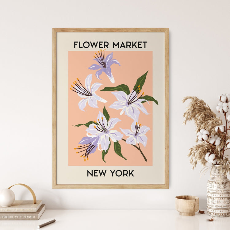 New York Flower Market Wall Print