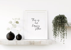 Our Happy Place Room Print