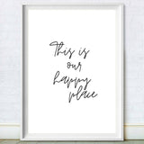 Our Happy Place Room Wall Decor Print 
