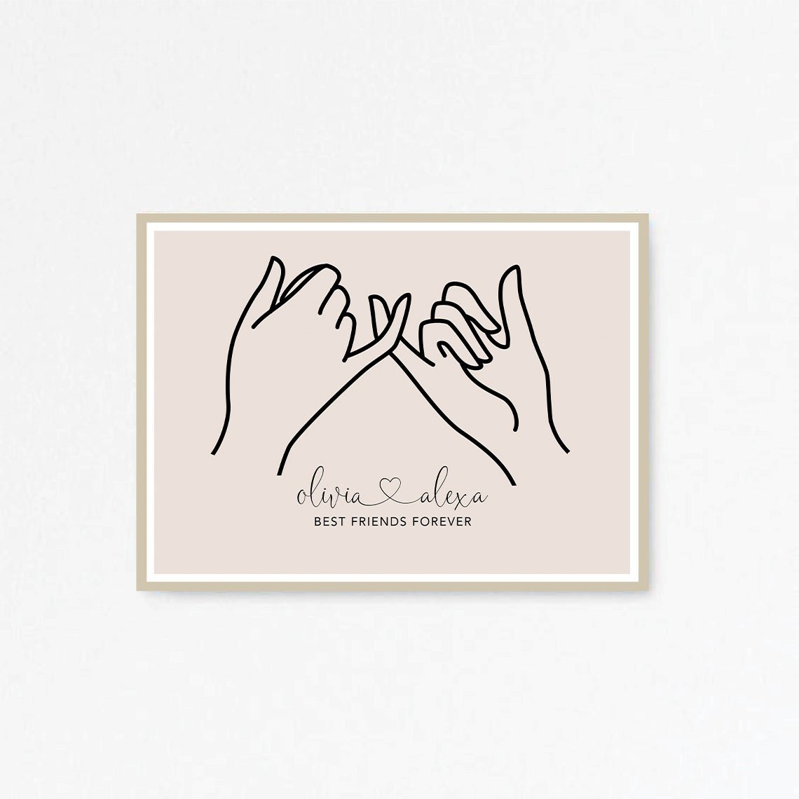Personalised Best Friends Print